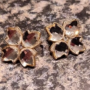 Patricia Nash Gold and Silver Petal Earrings